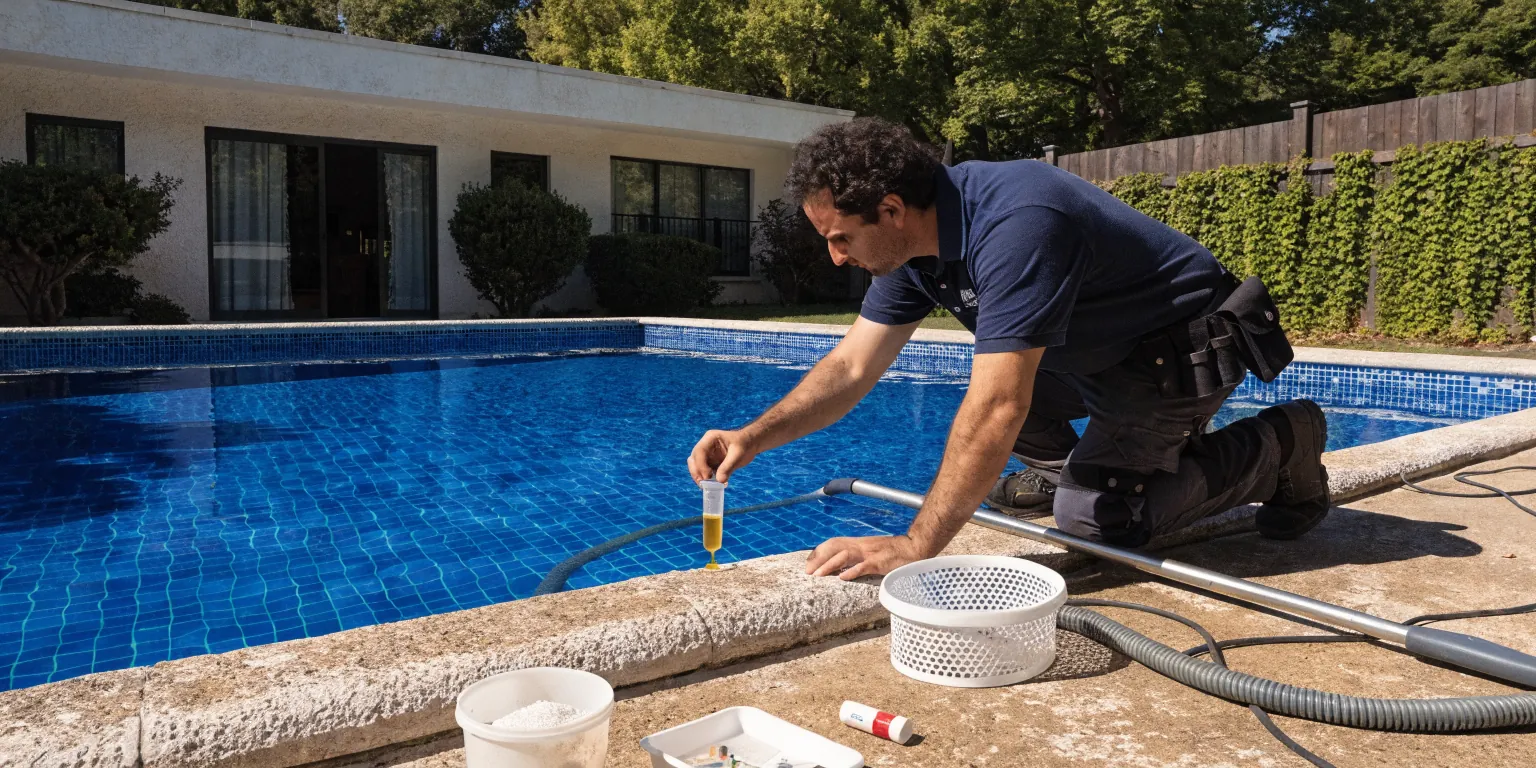 תחזוקת בריכת שחייה ביתית — ניקוי וטיפול כימי מקצועי
